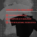Cropped, Escrita ANGEL, Gola Alta, Blogueira Alternativa Feminina - VÁRIAS CORES