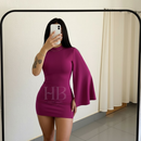 Vestido Feminino Nula Manga Moda Gringa Paty Show suplex premium vestido de festa sexy tendencia blogueira